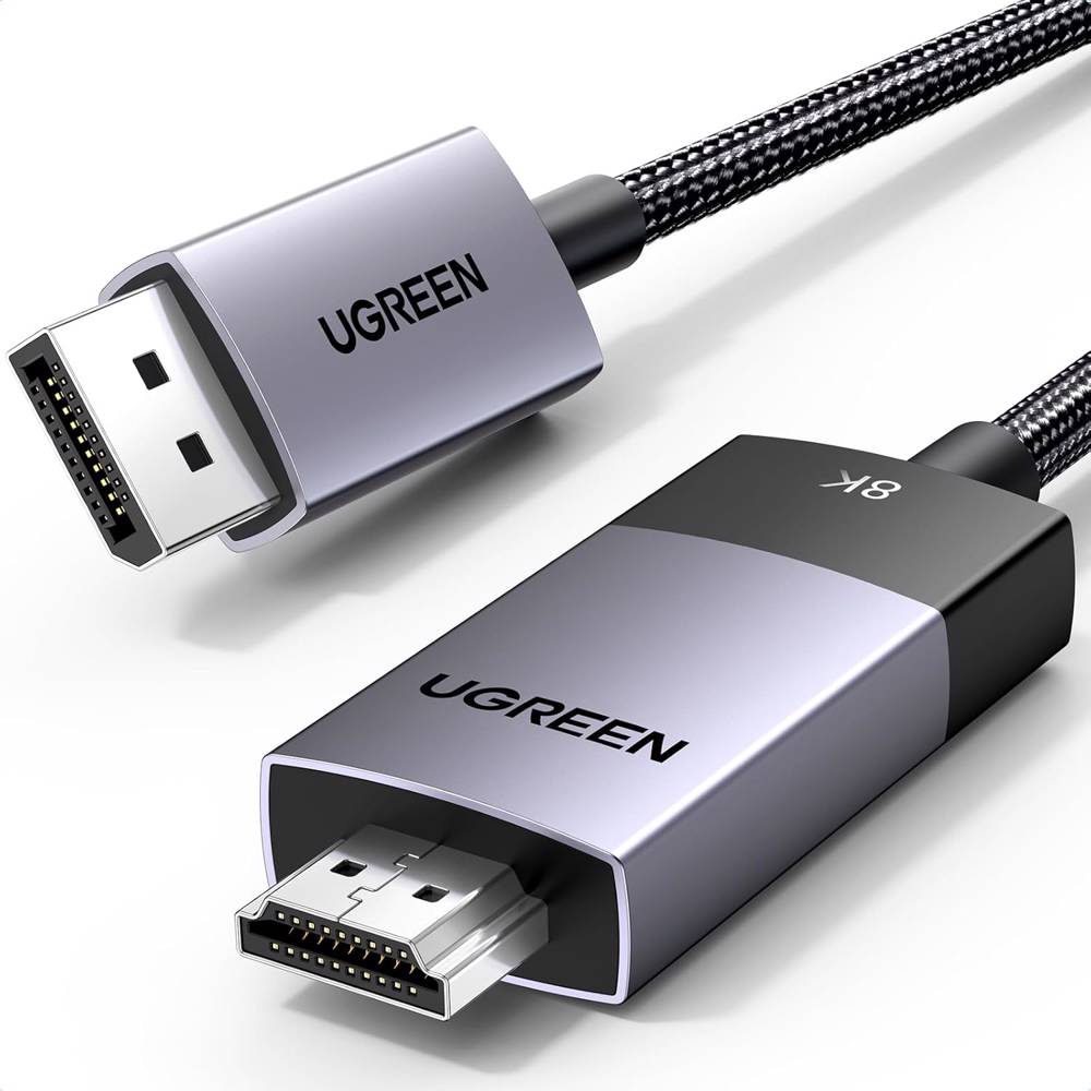 UGREEN DP115, 8K, DisplayPort to HDMI, 2m, Grey