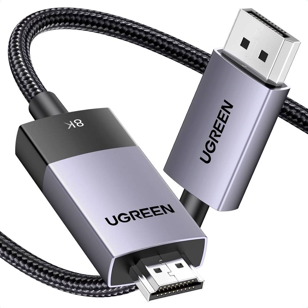 UGREEN DP115, 8K, DisplayPort to HDMI, 2m, Grey — 2