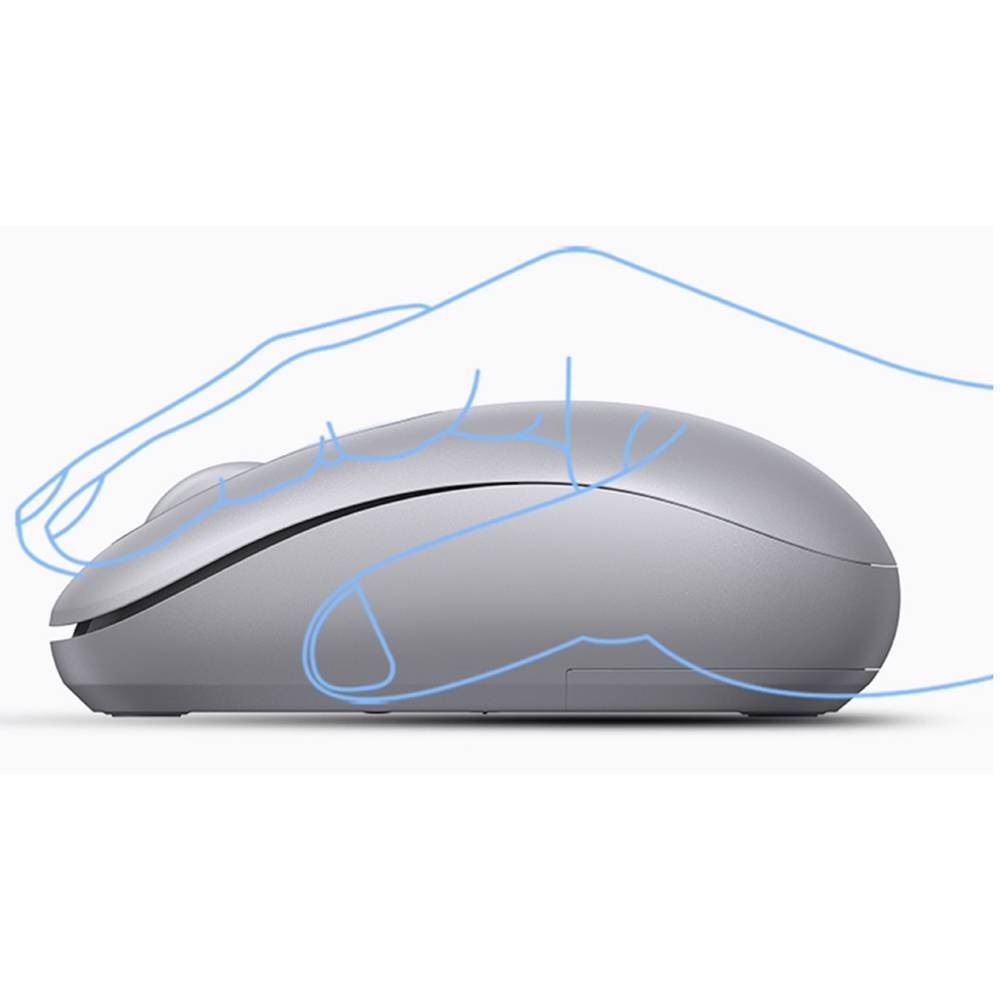 UGREEN MU105, Wireless, USB, Mouse, Moonlight Gray — 2