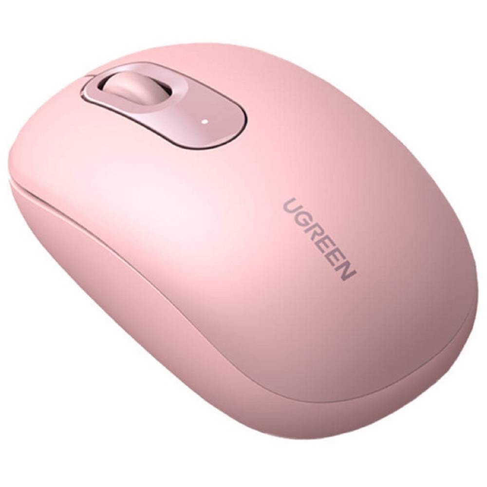 UGREEN MU105, Wireless, USB, Mouse, Cherry Pink