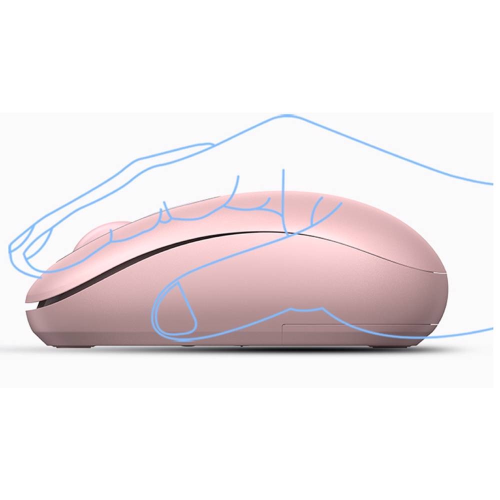 UGREEN MU105, Wireless, USB, Mouse, Cherry Pink — 2