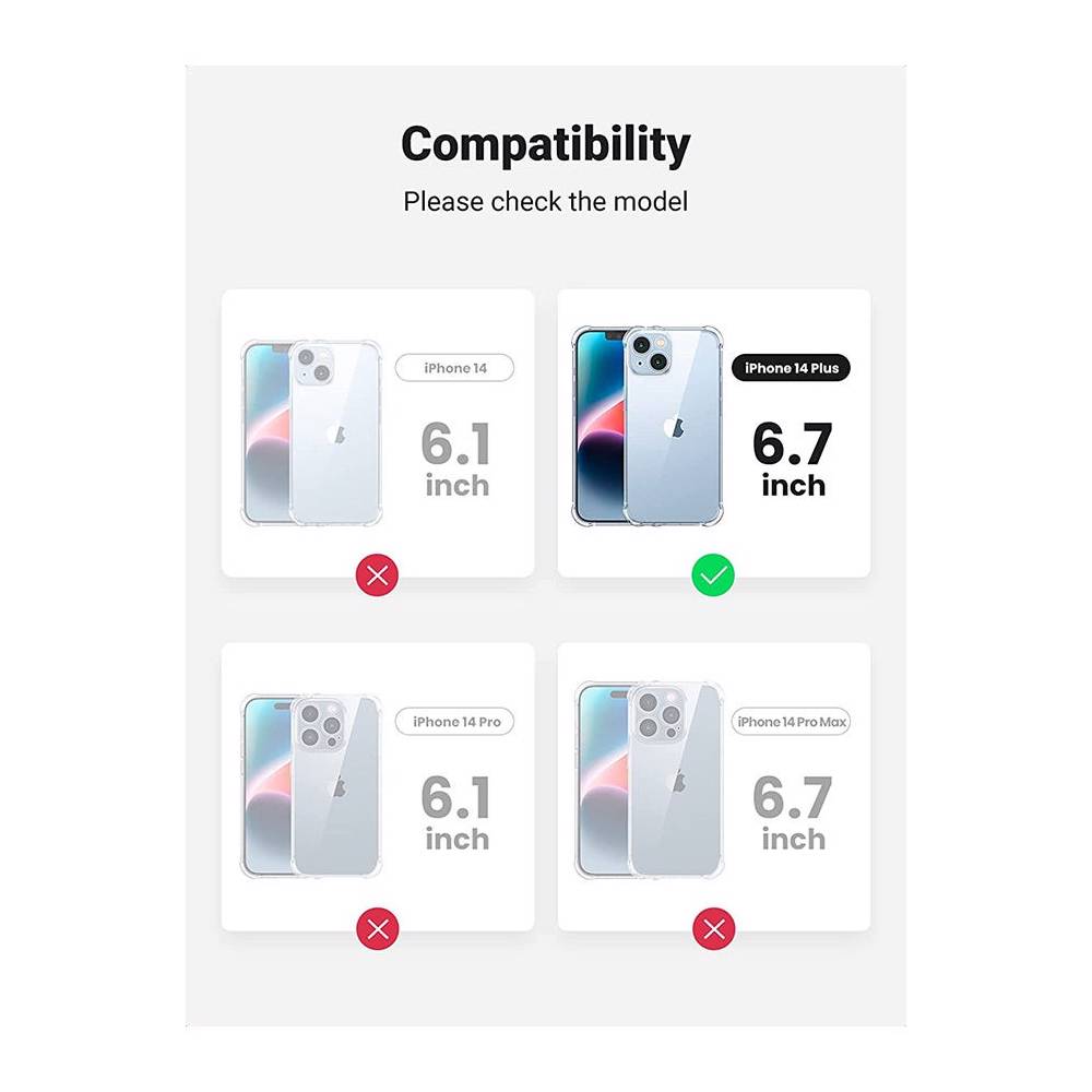 UGREEN LP602, iPhone 14 Plus, Cover, Transparent — 2