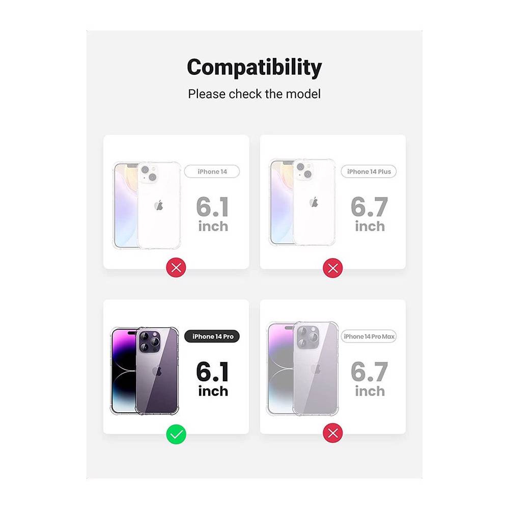 UGREEN LP603, iPhone 14 Pro, Cover, Transparent — 2