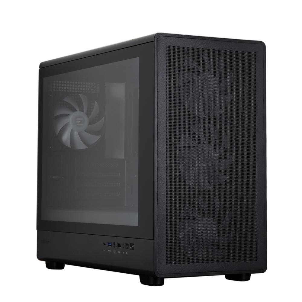 Zalman PC case M5 without PSU, 1xUSB3.0, 1xUSB2.0, 1x Type C, 4x120mm ARGB, VGA 410mm, LCS ready, TG Side Panel, mATX, black - 2