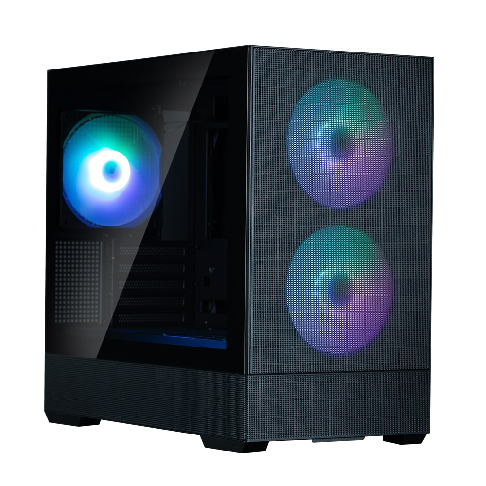 Zalman PC case P30 Air without PSU, 1xUSB3.0, 1xUSBType-C, 3x140mm ARGB, VGA 392mm, LCS ready, TG Side Panel, mATX, black - 2
