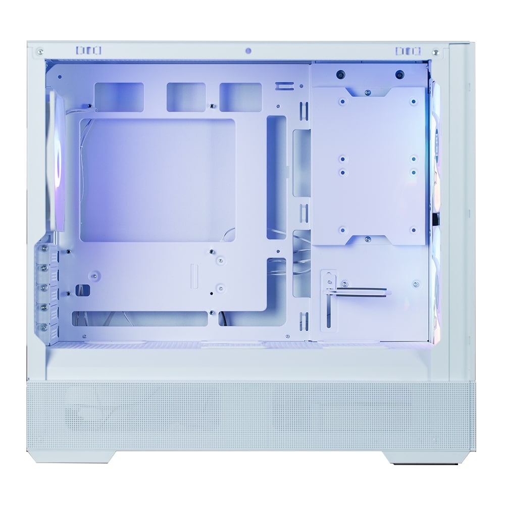 Zalman PC case P30 Air without PSU, 1xUSB3.0, 1xUSBType-C, 3x140mm ARGB, VGA 392mm, LCS ready, TG Side Panel, mATX, white - 2