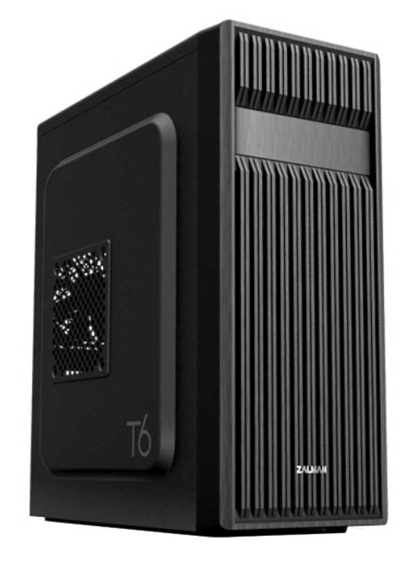 Zalman PC case T6 without PSU, 1xUSB3.0, 2xUSB2.0, 1x120mm, VGA 280mm, ATX, black