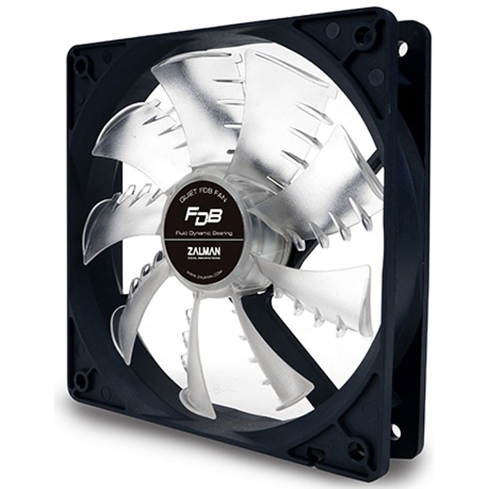 Zalman Case Fan ZM-F3 FDB SF, 120mm, 1200rpm, 3 pin, 20-23dBa, black - 2