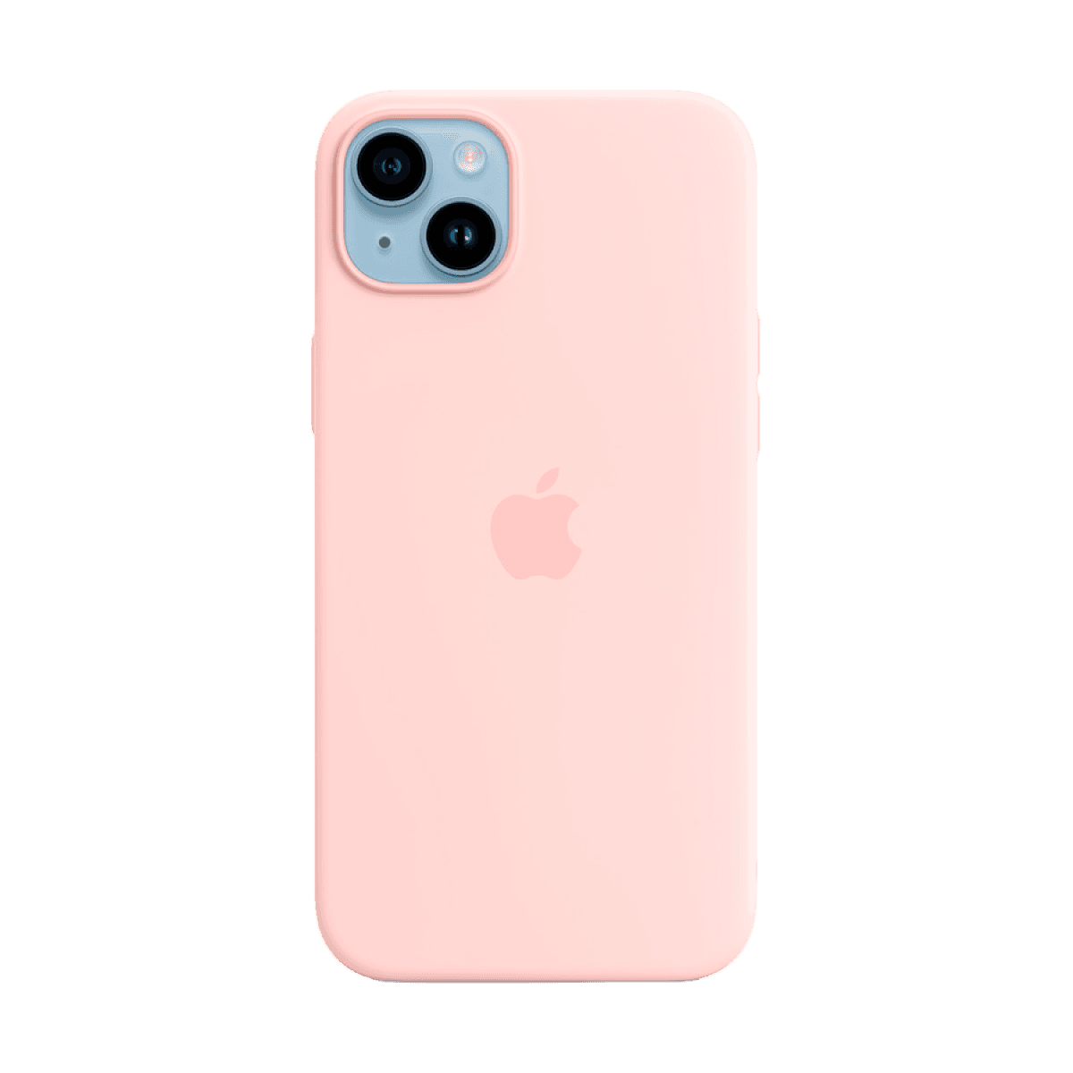 iPhone 14 Plus Silicone Case with MagSafe - Chalk Pink 2