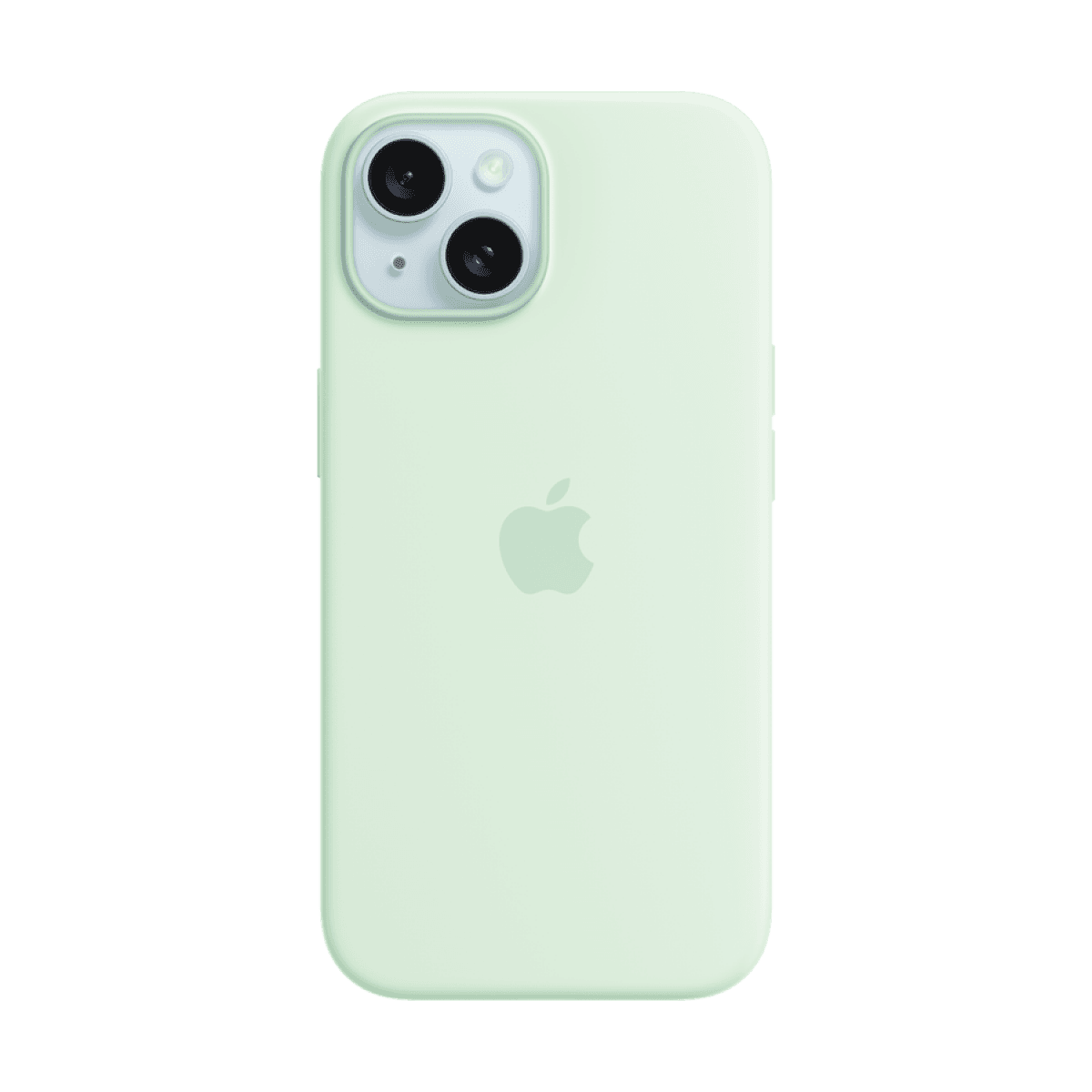 iPhone 15 Silicone Case with MagSafe - Soft Mint 3