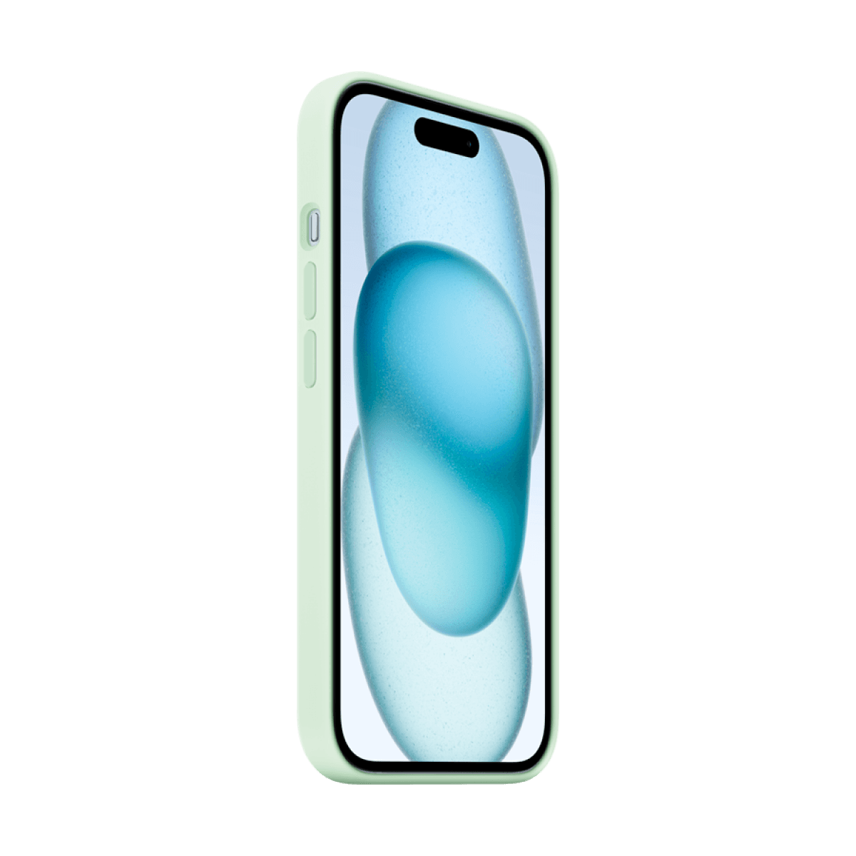 iPhone 15 Silicone Case with MagSafe - Soft Mint 4