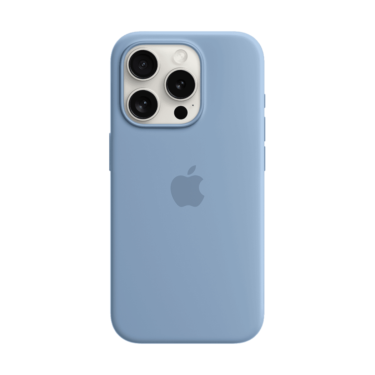 iPhone 15 Pro Silicone Case with MagSafe - Winter Blue 3