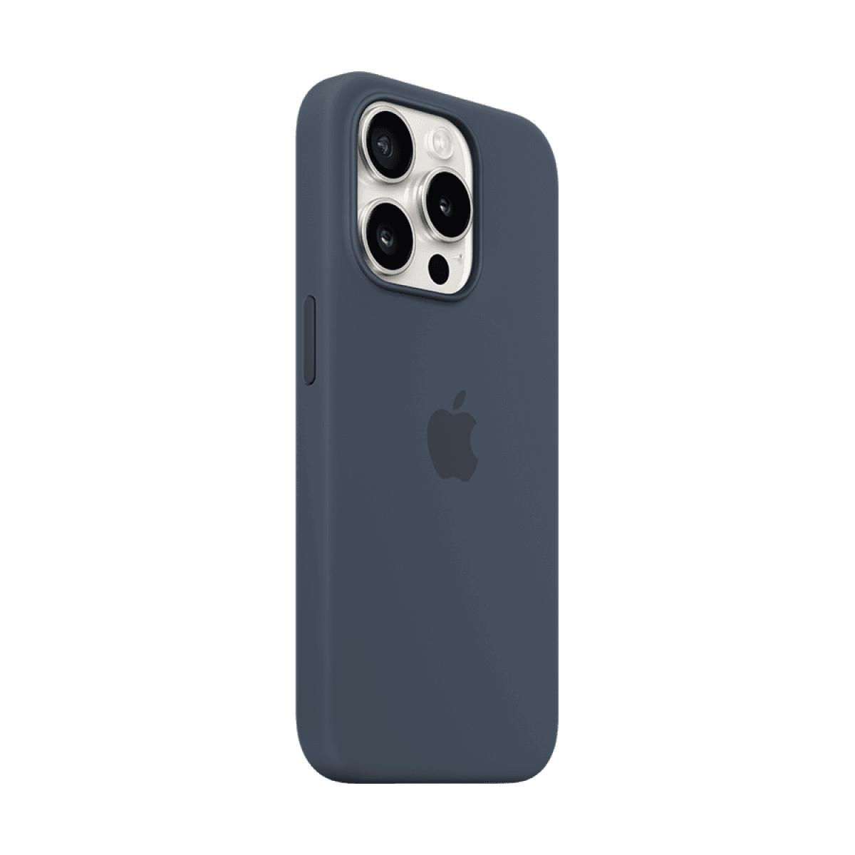 iPhone 15 Pro Silicone Case with MagSafe - Storm Blue 4