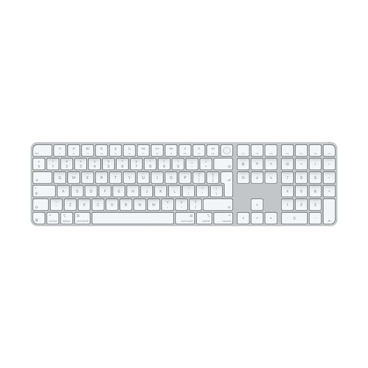 Magic Keyboard with Touch ID and Numeric Keypad for Mac models with Apple silicon - International English - White Keys 4