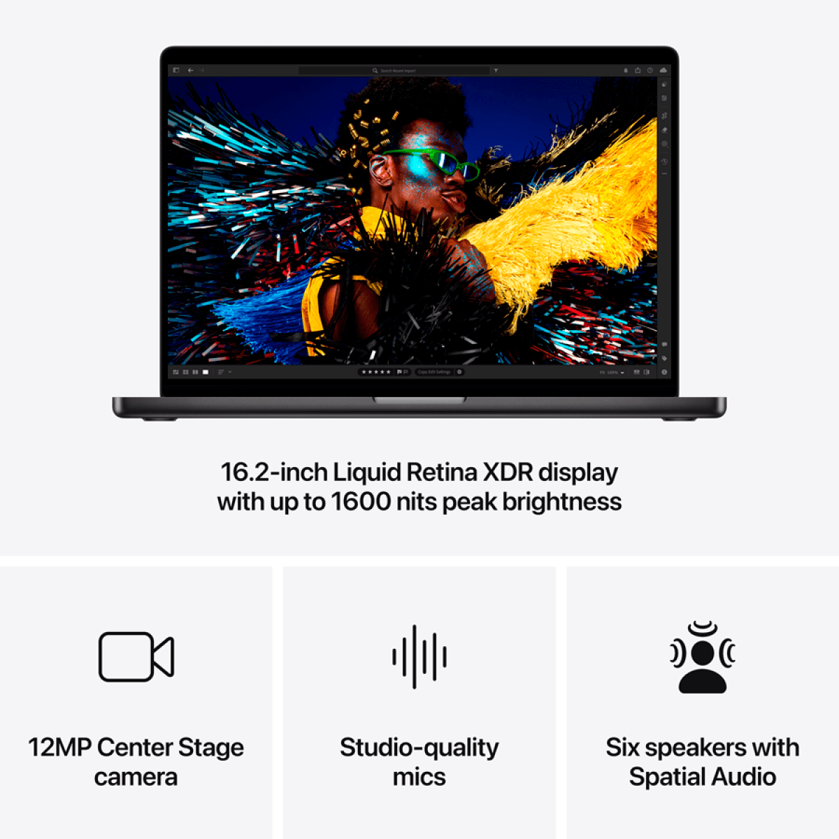 16-inch MacBook Pro: Apple M4 Max chip with 14‑core CPU and 32‑core GPU, 36GB, 1TB SSD - Space Black 8