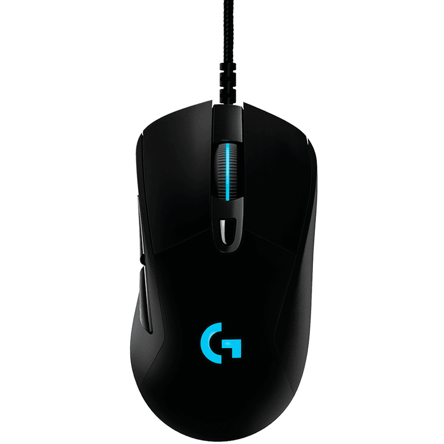 LOGITECH G403 HERO LIGHTSYNC Corded Gaming Mouse - BLACK - USB - EER2