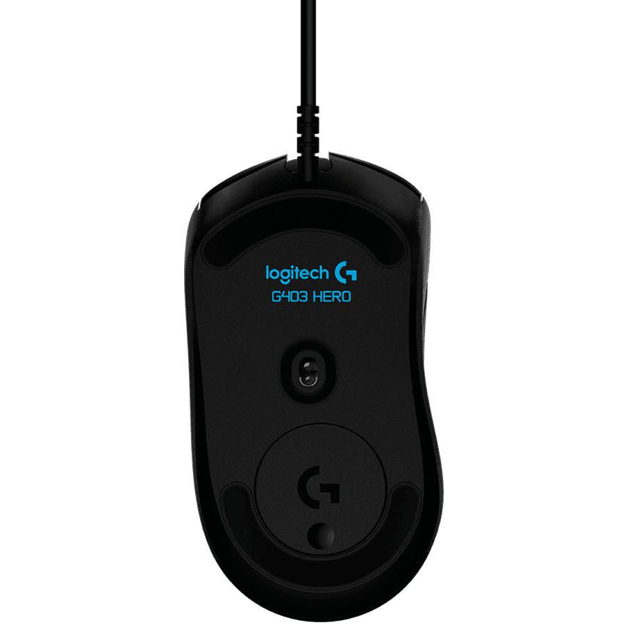 LOGITECH G403 HERO LIGHTSYNC Corded Gaming Mouse - BLACK - USB - EER2 4