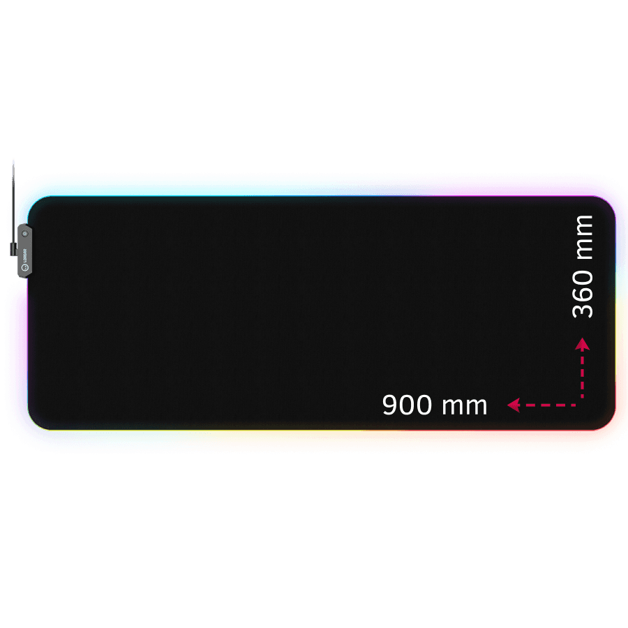 Lorgar Steller 919, Gaming mouse pad, High-speed surface, anti-slip rubber base, RGB backlight, USB connection, Lorgar WP Gameware support, size: 900mm x 360mm x 3mm, weight 0.635kg