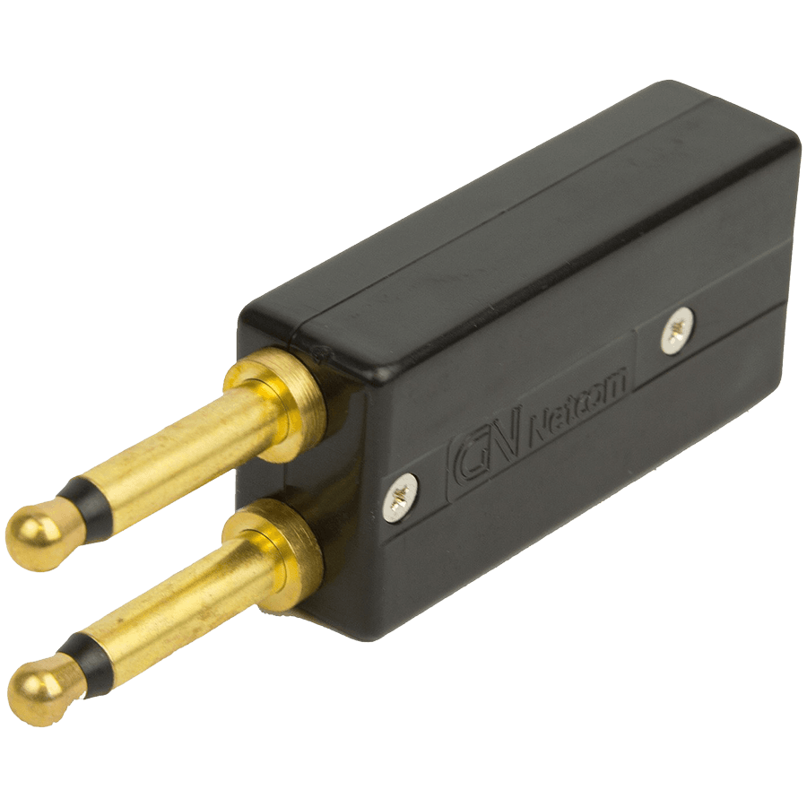 JABRA 2-prong jack PJ 327 with modular 4/4 Western socket; fi. for Lucent Callmaster (=Steck:28)