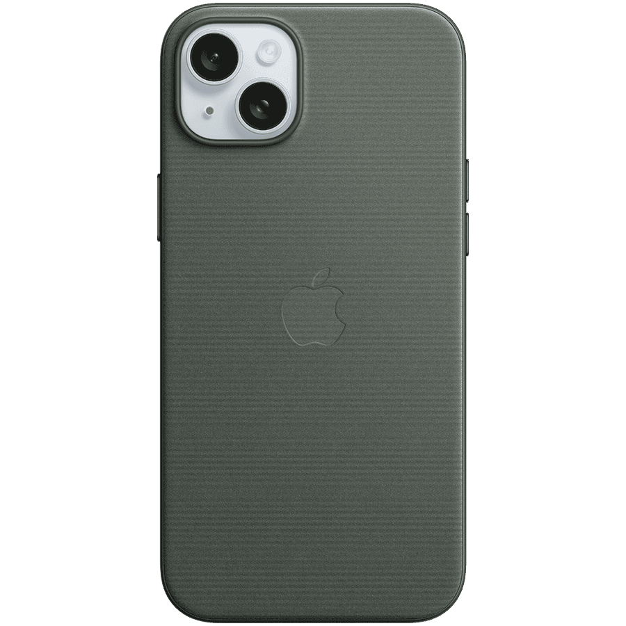iPhone 15 Plus FineWoven Case with MagSafe - Evergreen