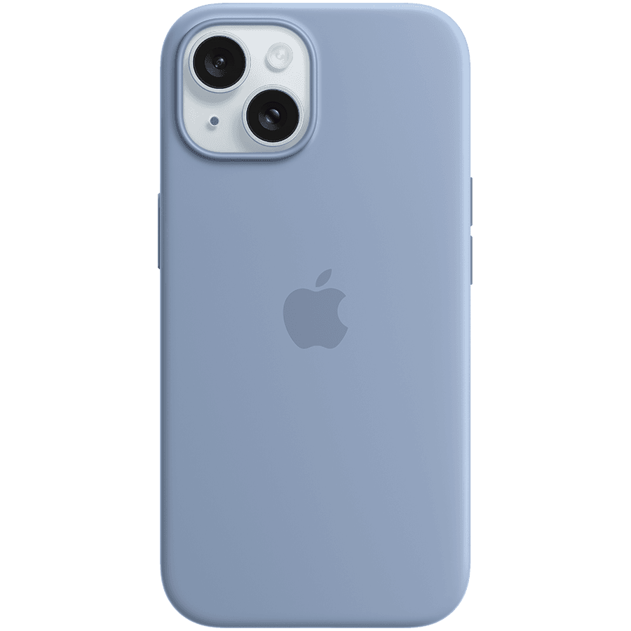iPhone 15 Silicone Case with MagSafe - Winter Blue
