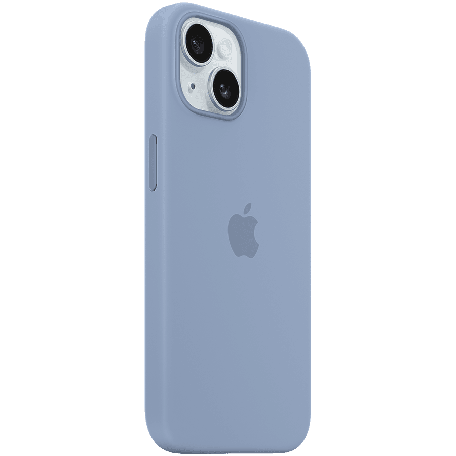 iPhone 15 Silicone Case with MagSafe - Winter Blue 2