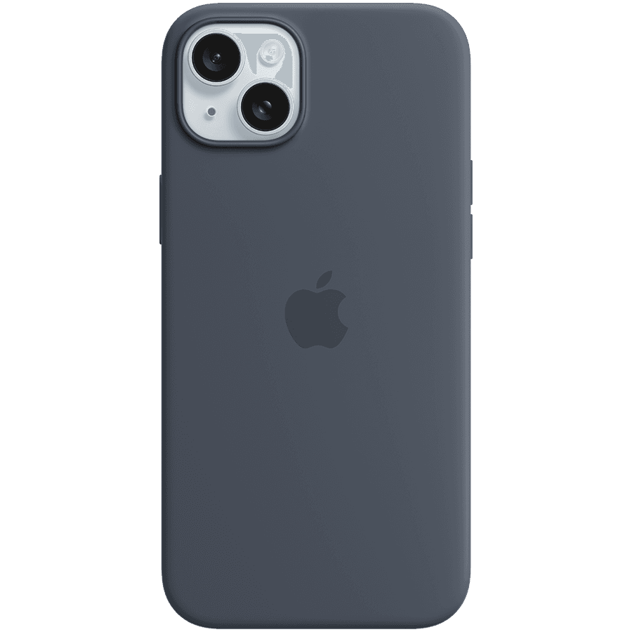 iPhone 15 Plus Silicone Case with MagSafe - Storm Blue