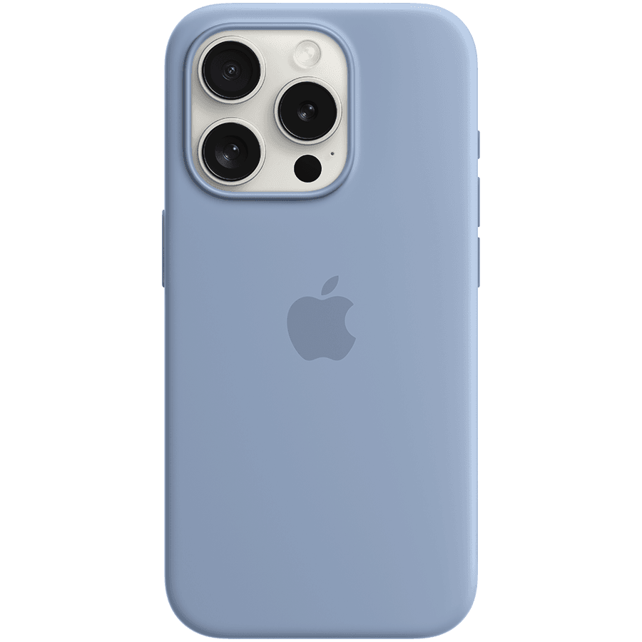 iPhone 15 Pro Silicone Case with MagSafe - Winter Blue