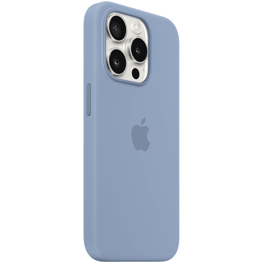 iPhone 15 Pro Silicone Case with MagSafe - Winter Blue 2