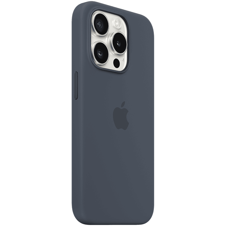 iPhone 15 Pro Silicone Case with MagSafe - Storm Blue 2