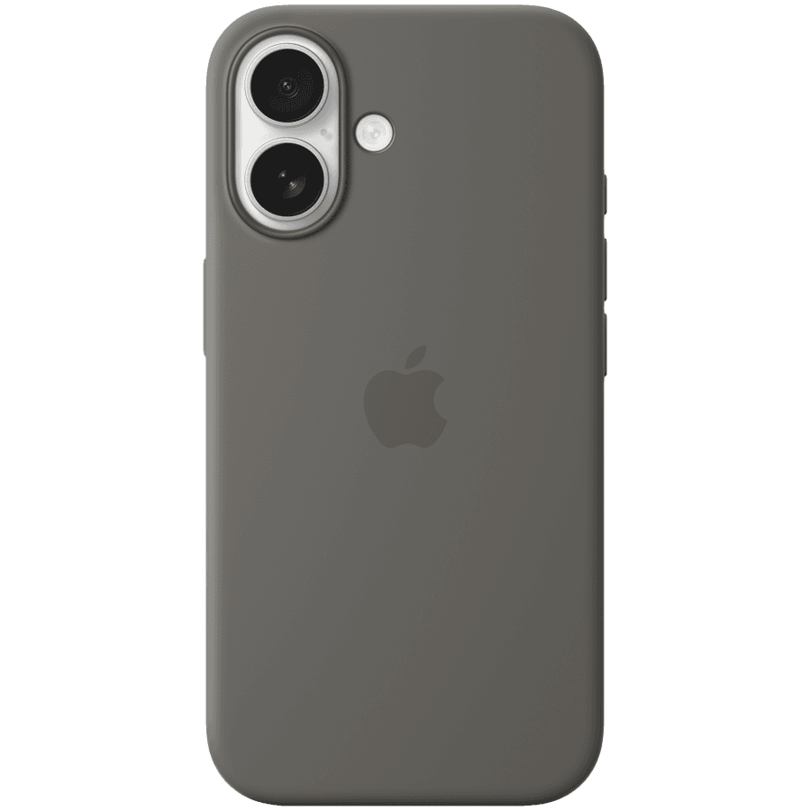 iPhone 16 Silicone Case with MagSafe - Stone Gray
