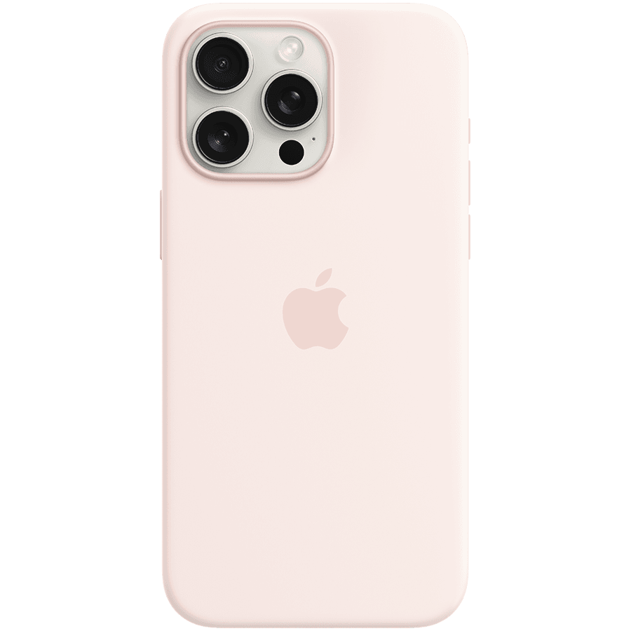iPhone 15 Pro Max Silicone Case with MagSafe - Light Pink