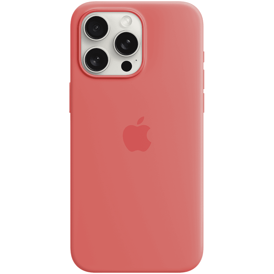iPhone 15 Pro Max Silicone Case with MagSafe - Guava