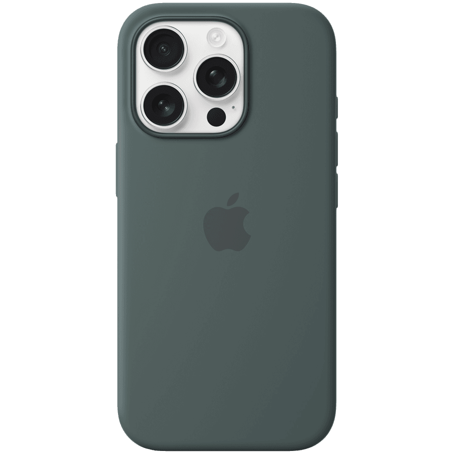 iPhone 16 Pro Silicone Case with MagSafe - Lake Green