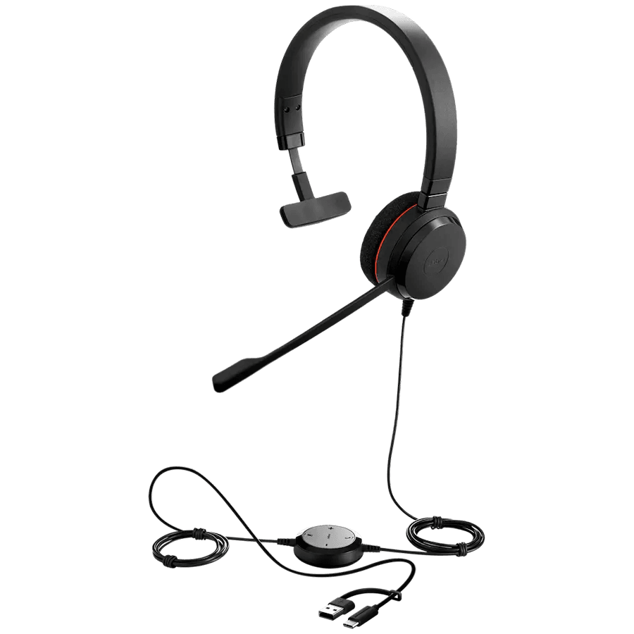 JABRA Evolve 20, Mono MS, USB C/A adapter 2