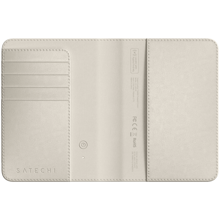 SATECHI Vegan-Leather FindAll Passport Cover (Sand) 3