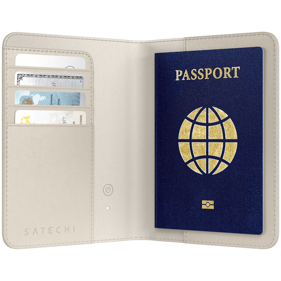 SATECHI Vegan-Leather FindAll Passport Cover (Sand) 6