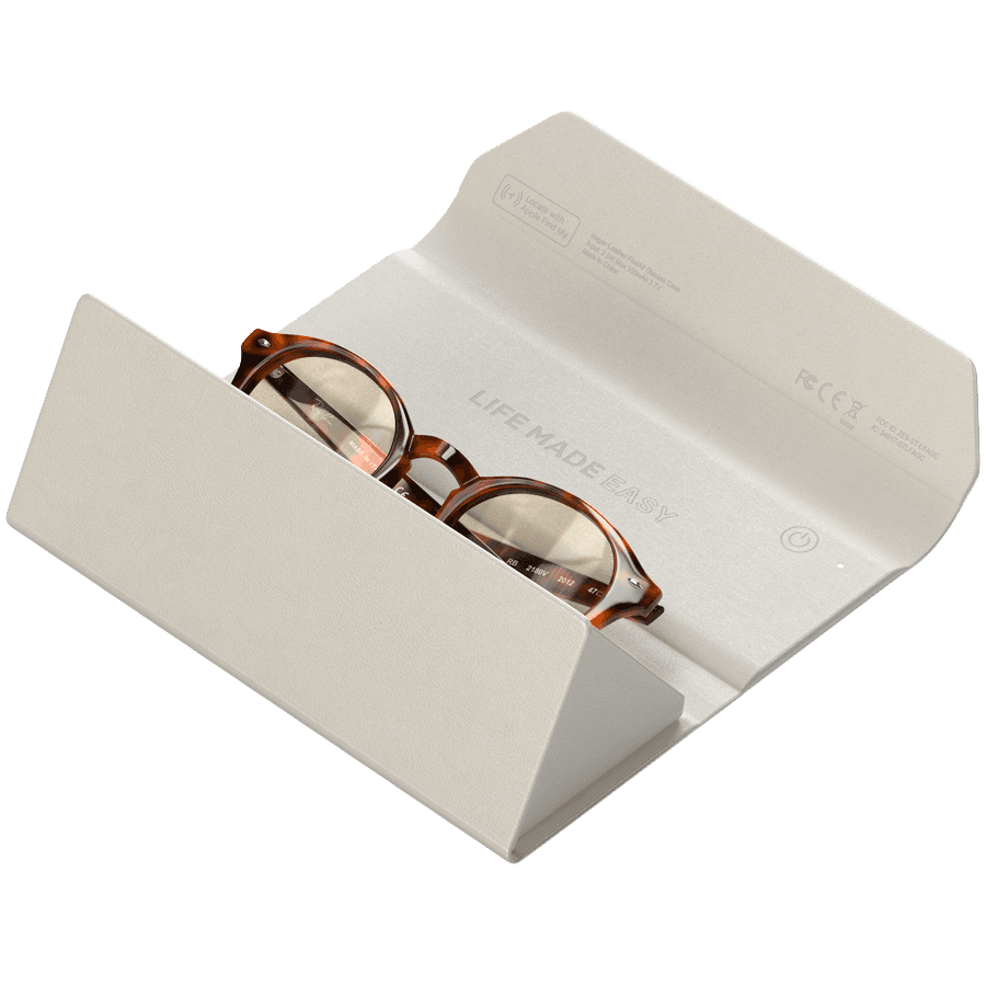 SATECHI Vegan-Leather FindAll Glasses Case (Sand) 6