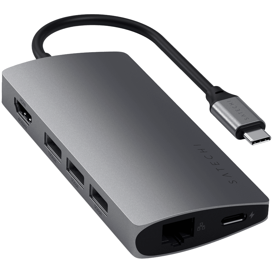 SATECHI Type-C Multi-Port Adapter 4K with Ethernet V2 Space Gray 2