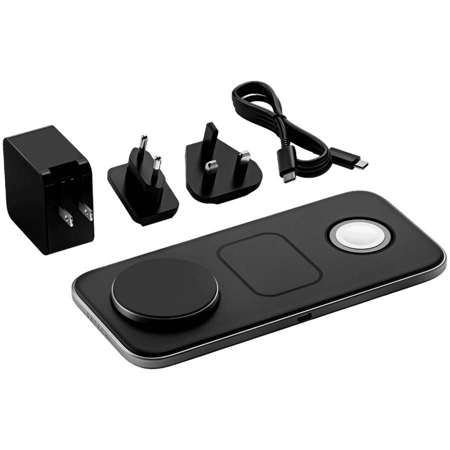 SATECHI Qi2 Trio Wireless Charging Pad - with Type A, C, G plugs 5