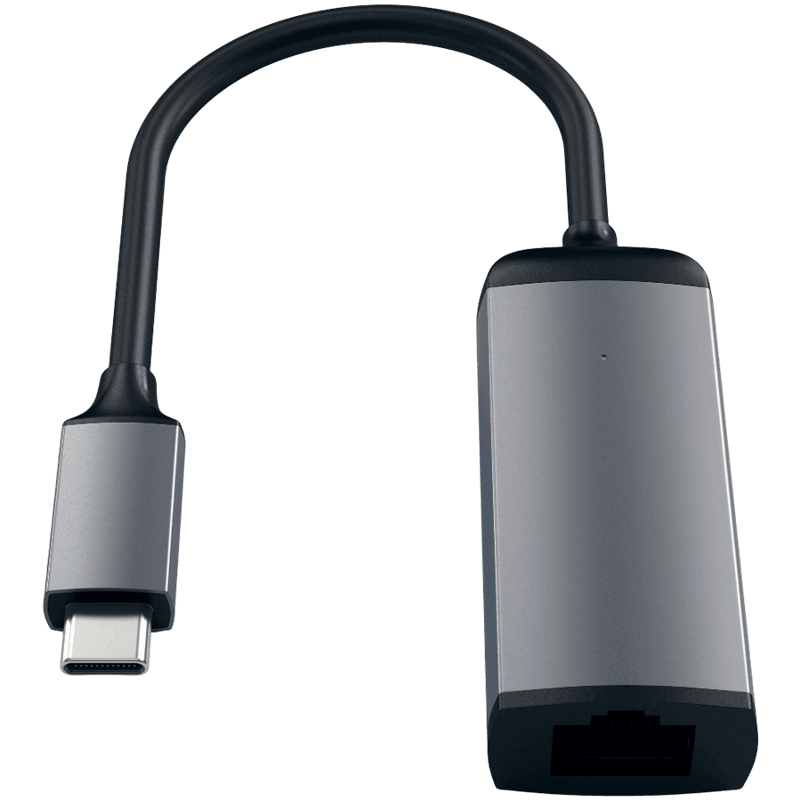 SATECHI Aluminum Type-C to Gigabit Ethernet Adapter Space Gray