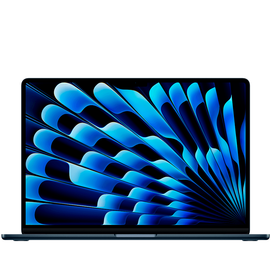 15-inch MacBook Air: Apple M4 chip with 10-core CPU and 10-core GPU, 24GB, 512GB SSD - Midnight