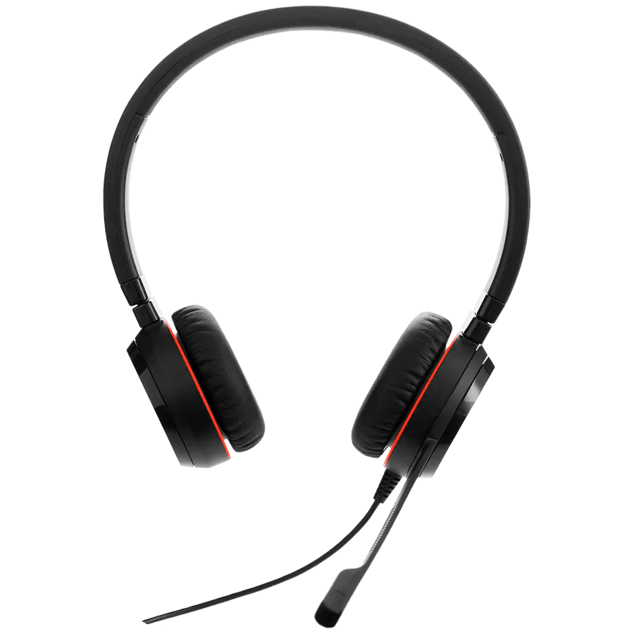 JABRA Evolve 20 SE, Stereo MS, USB C/A adapter, Leather 2