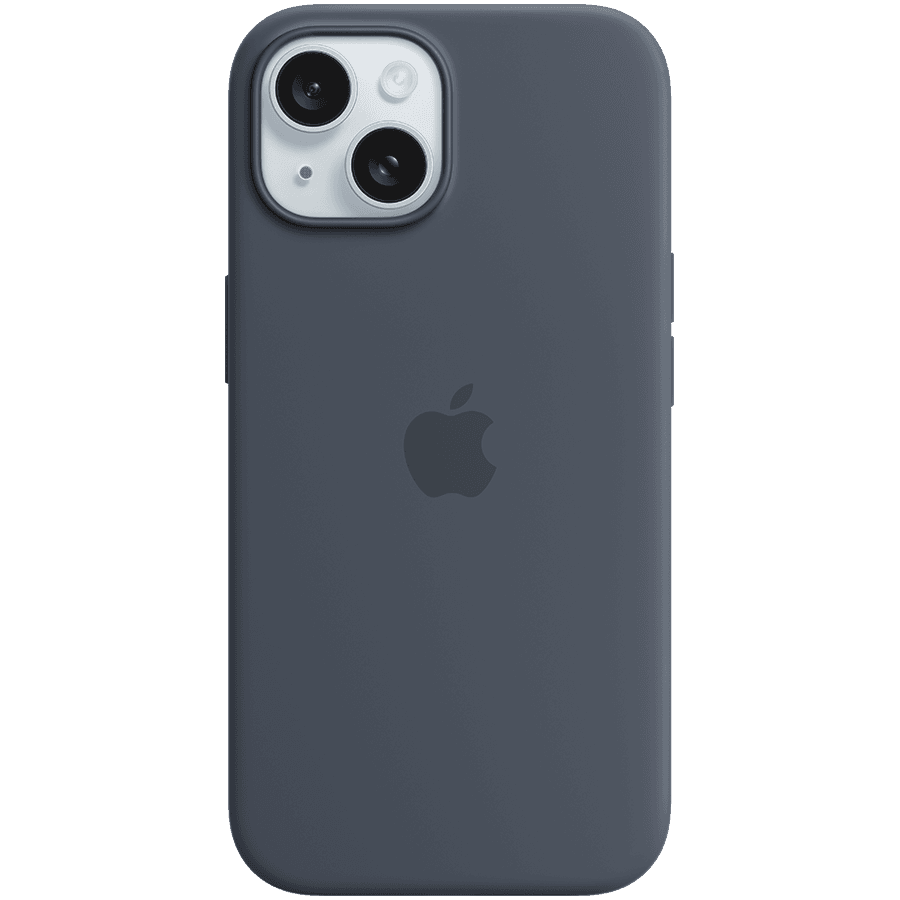 iPhone 15 Silicone Case with MagSafe - Storm Blue