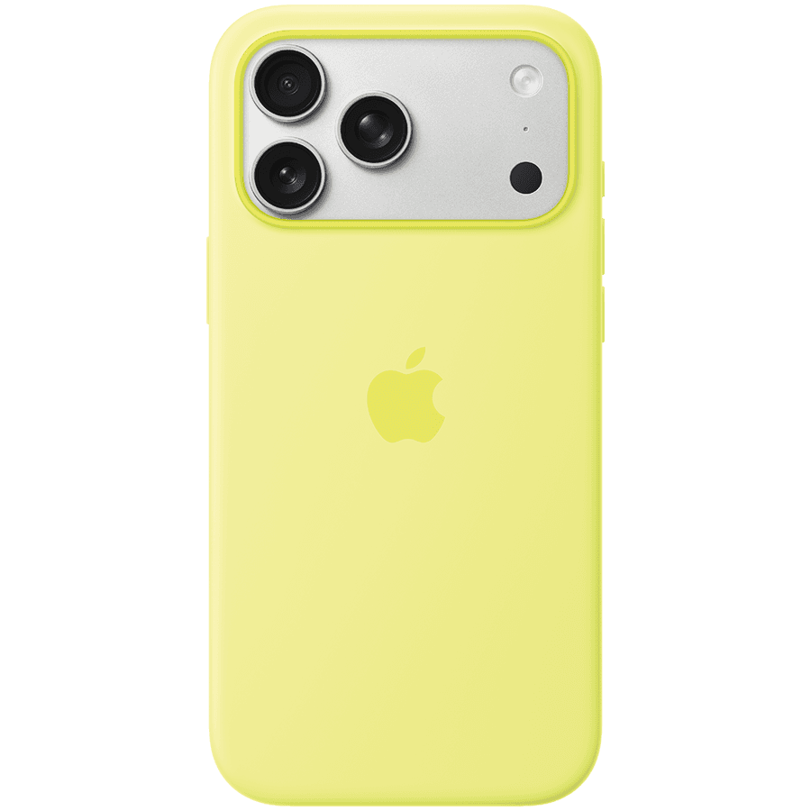iPhone 17 Pro Max Silicone Case with MagSafe - Neon Yellow