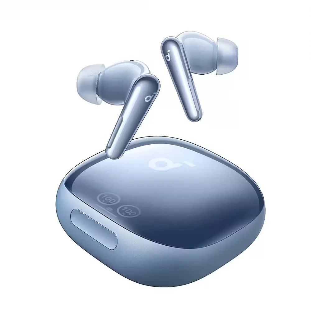 Soundcore Liberty 4 Pro True Wireless Noise Cancelling Earbuds Glossy Light Blue A3954GG1