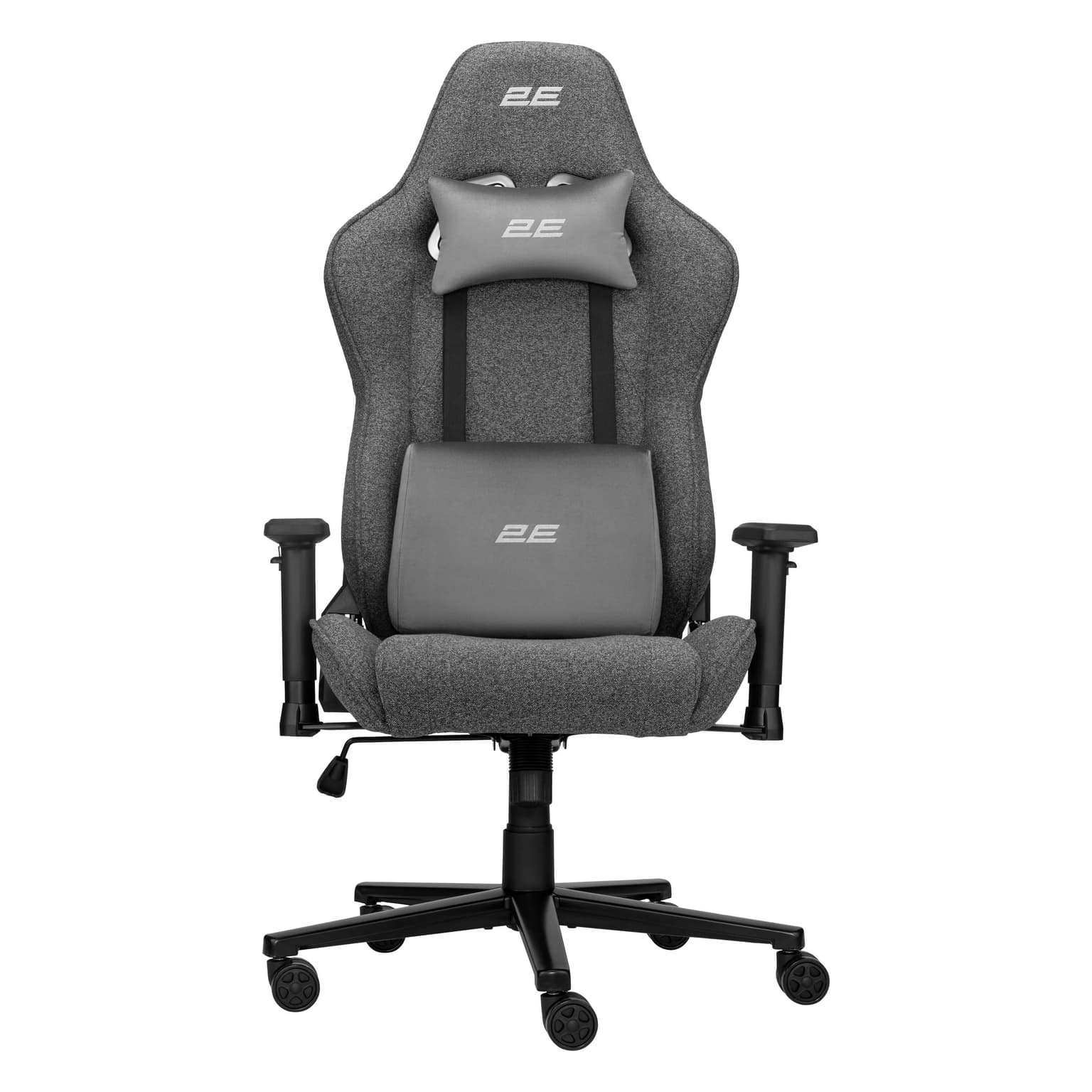 2E GAMING Chair BUSHIDO Lite, fabric, 2D-Armrests, dark grey