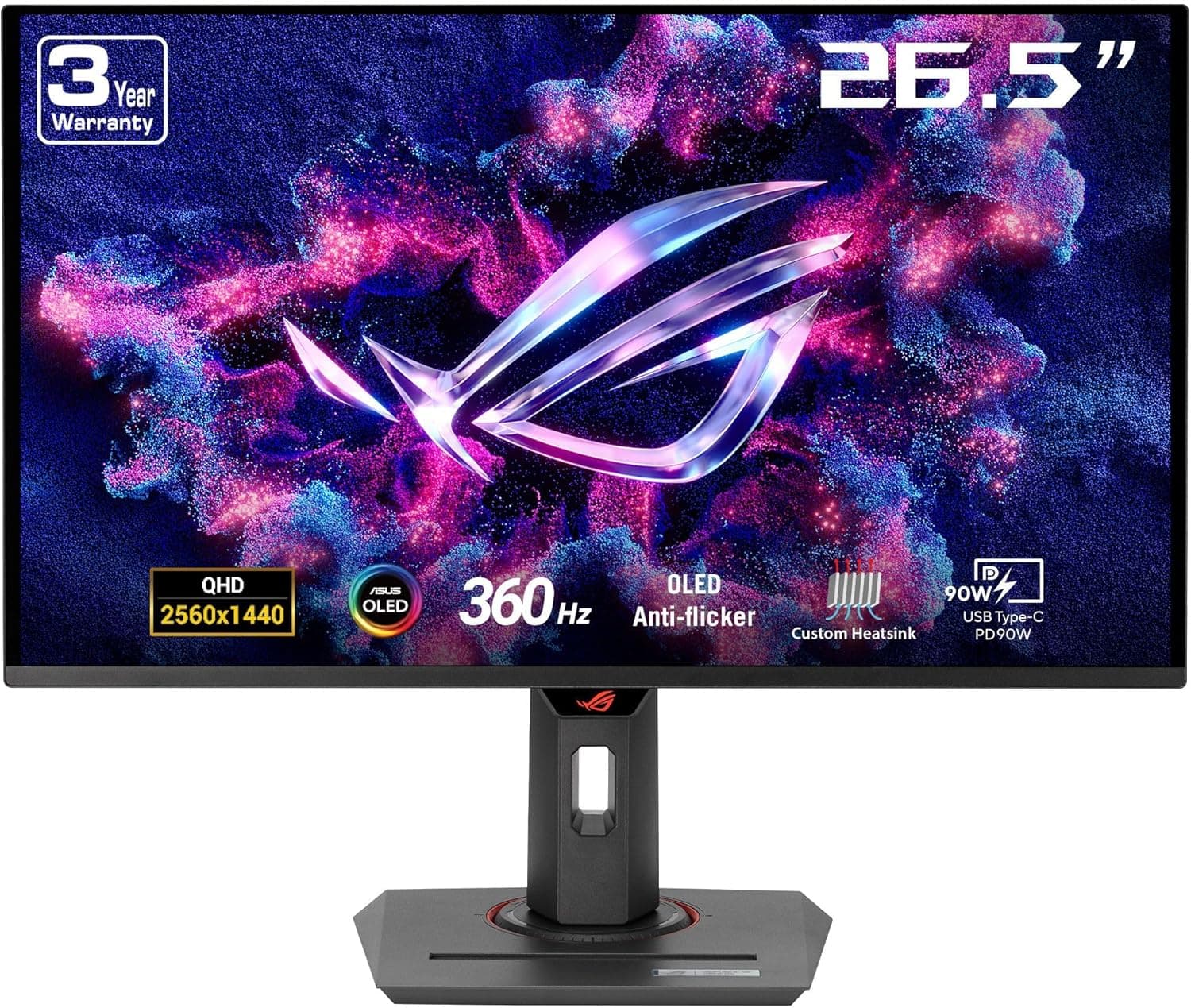 ASUS ROG Strix XG27ACDNG 26.5" QHD OLED 360Hz Gaming Monitor