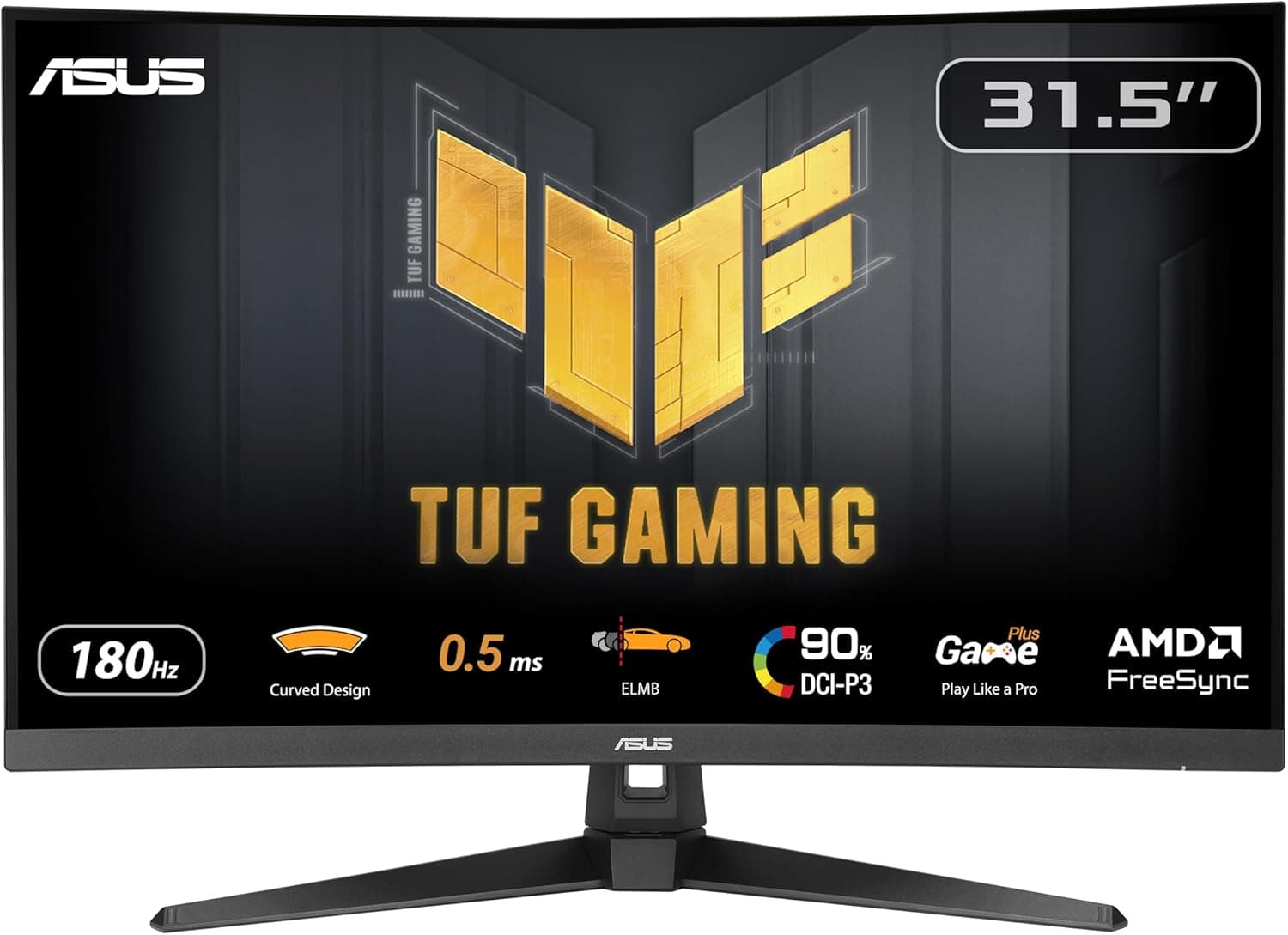 ASUS TUF Gaming VG32WQ3B 31.5" QHD VA 180Hz Curved Gaming Monitor