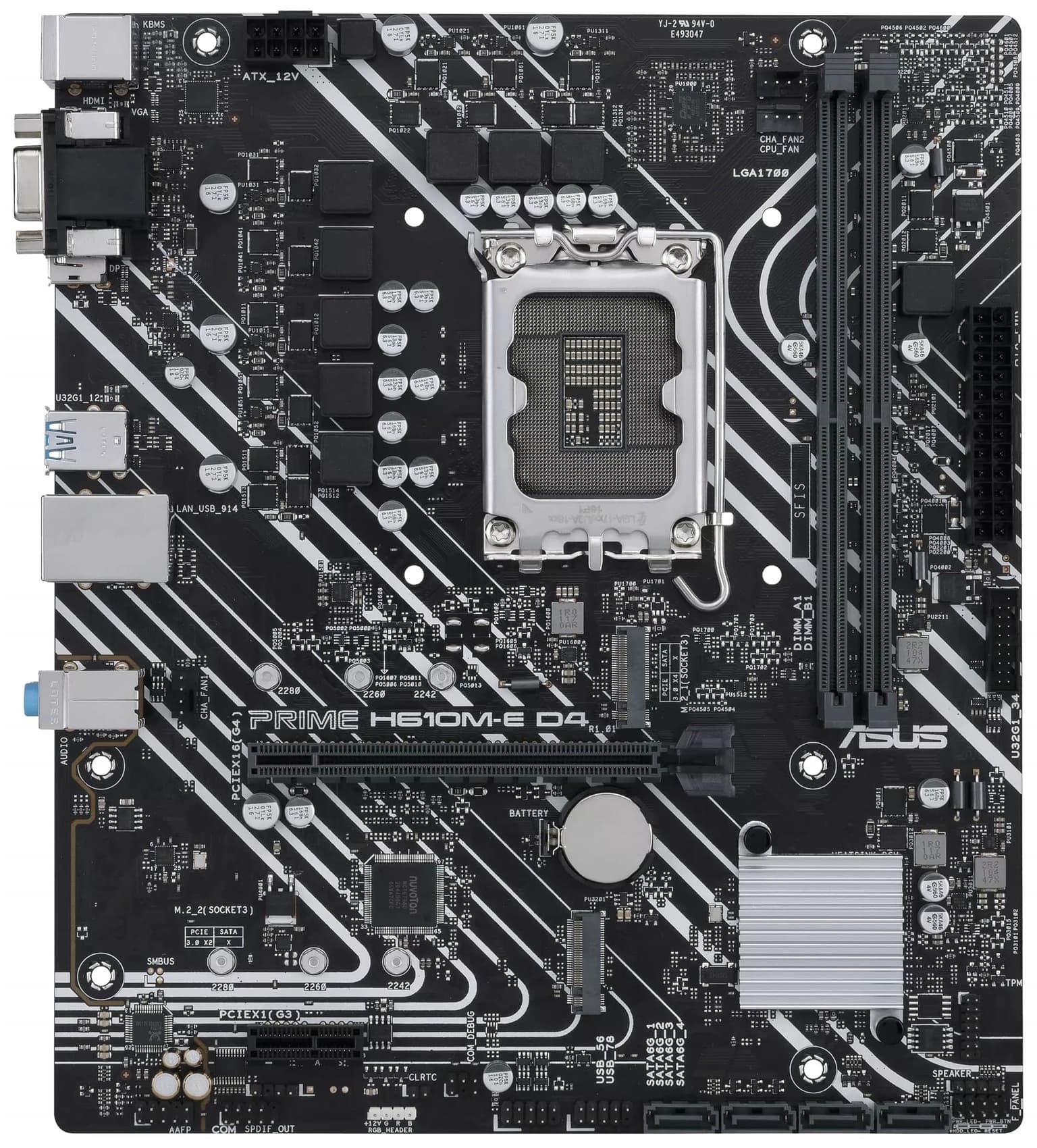 ASUS PRIME H610M-E D4 s1700 H610 2xDDR4 M.2 HDMI-DP-VGA mATX